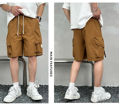 Summer Men's Multi Pocket Cargo Shorts Streetwear