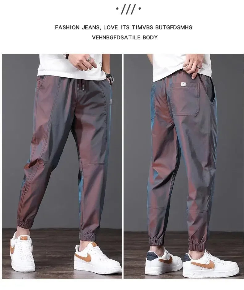 Men's Summer Lightweight Ice Silk Casual Pants