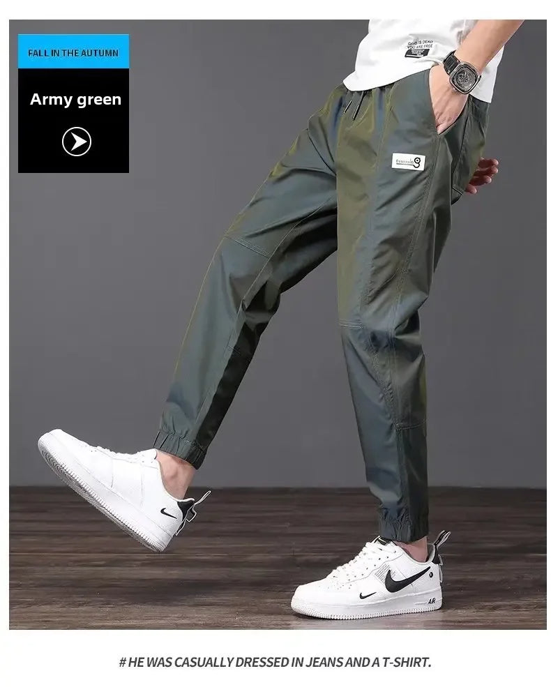 Men's Summer Lightweight Ice Silk Casual Pants