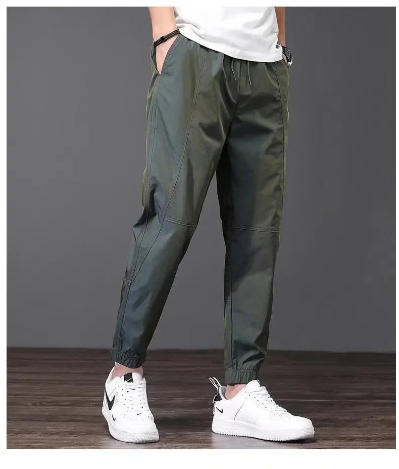 Men's Summer Lightweight Ice Silk Casual Pants