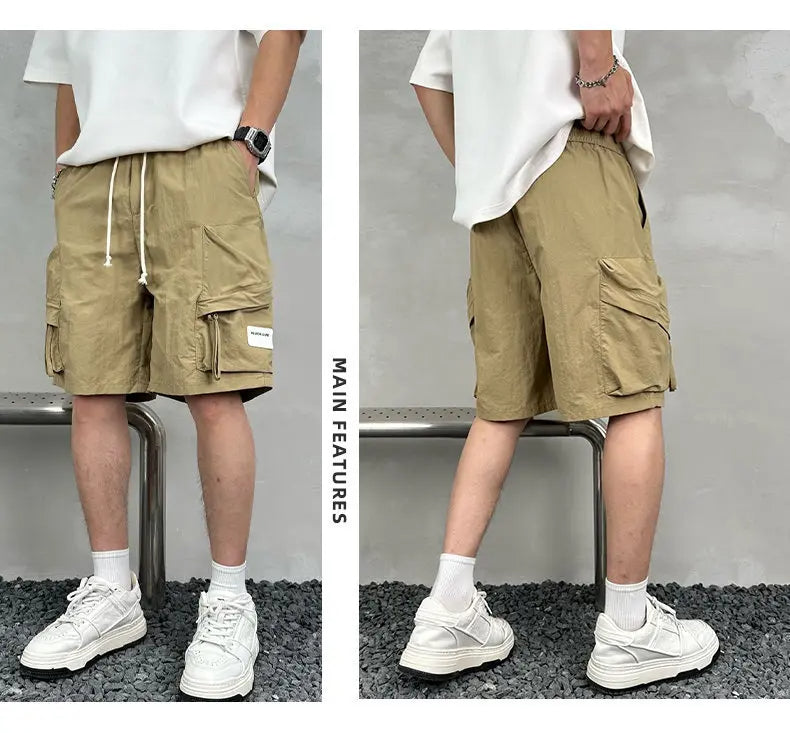 Summer Men's Multi Pocket Cargo Shorts Streetwear