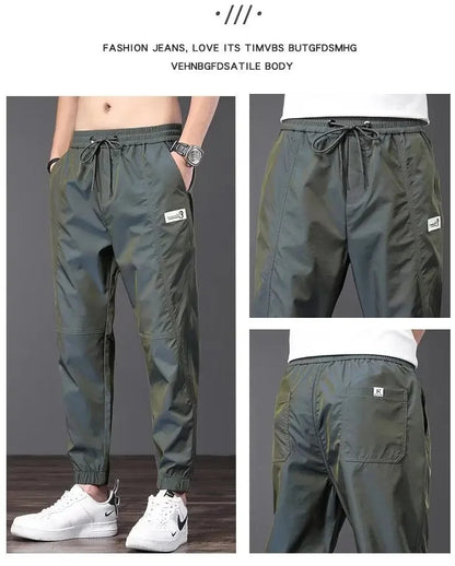 Men's Summer Lightweight Ice Silk Casual Pants