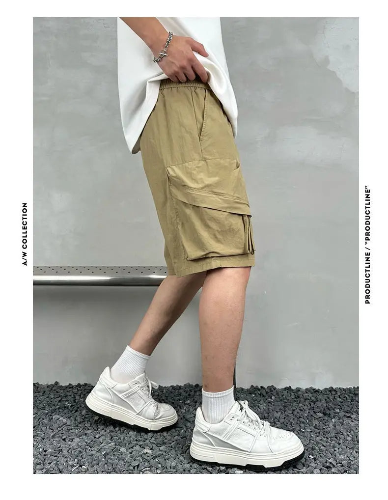 Summer Men's Multi Pocket Cargo Shorts Streetwear