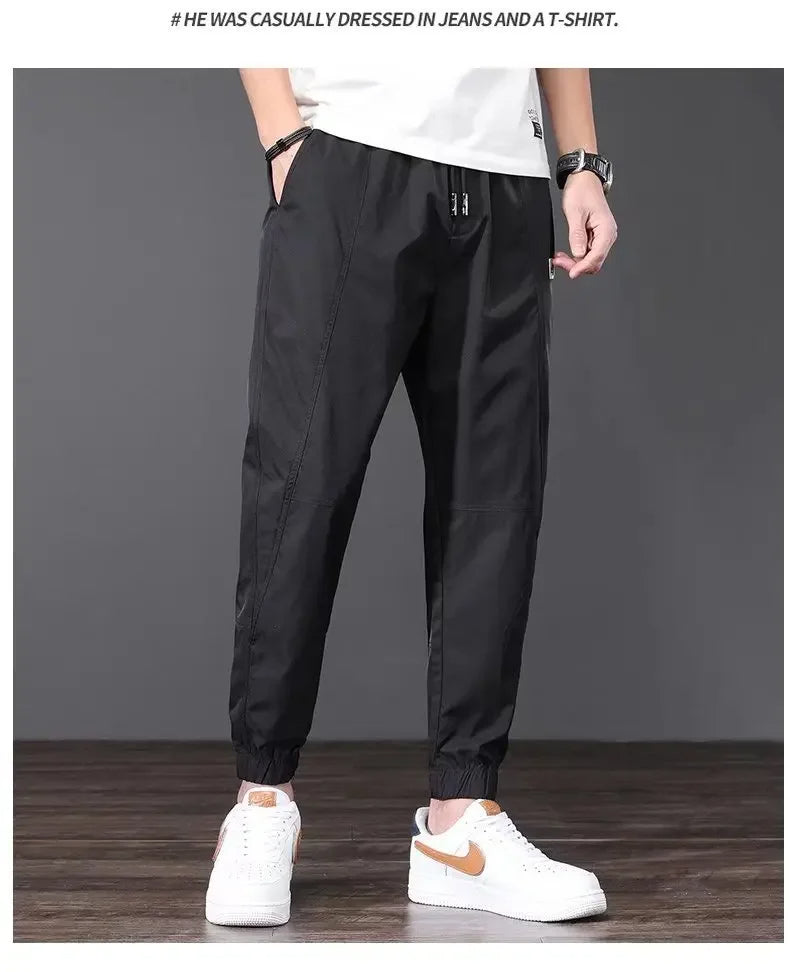 Men's Summer Lightweight Ice Silk Casual Pants