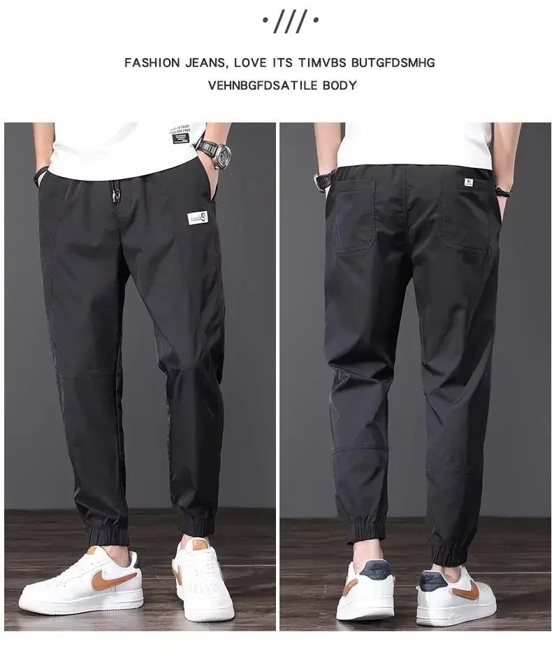 Men's Summer Lightweight Ice Silk Casual Pants