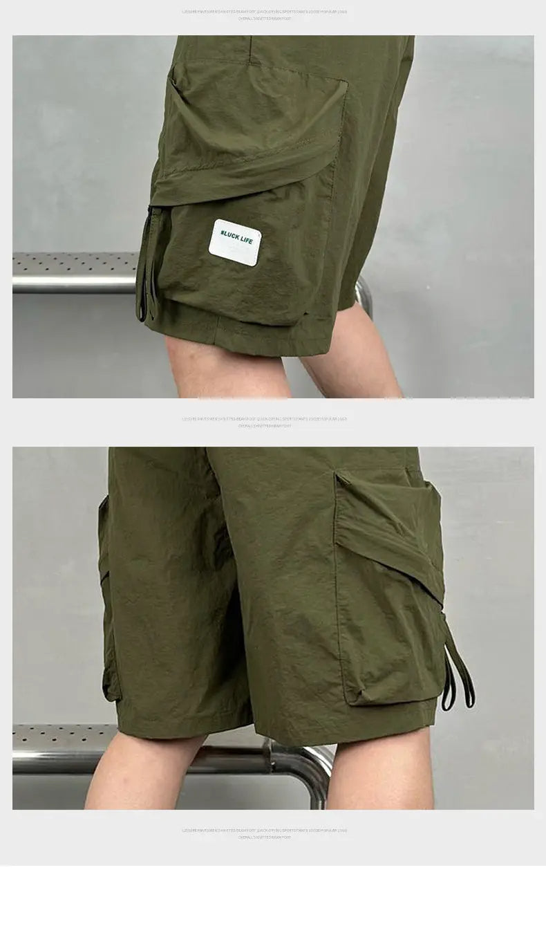 Summer Men's Multi Pocket Cargo Shorts Streetwear