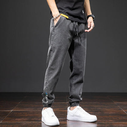 Summer Streetwear Denim Jogger Pants