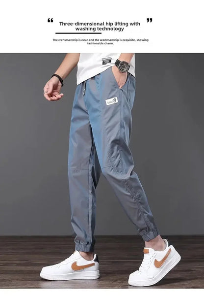 Men's Summer Lightweight Ice Silk Casual Pants