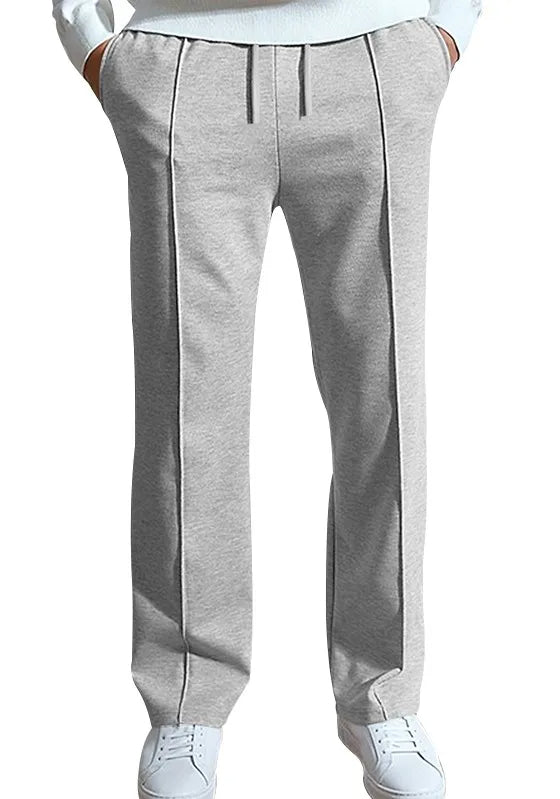 Men's Casual Solid Color Loose Tight Straight Pants