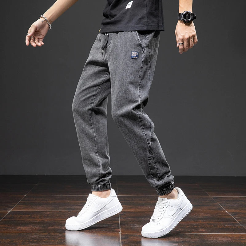 Summer Streetwear Denim Jogger Pants