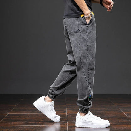 Summer Streetwear Denim Jogger Pants