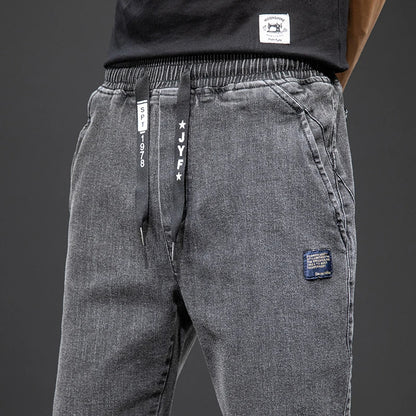 Summer Streetwear Denim Jogger Pants