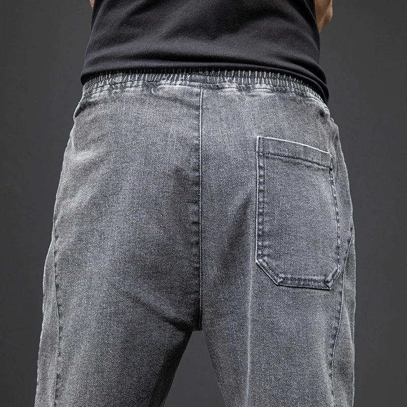 Summer Streetwear Denim Jogger Pants