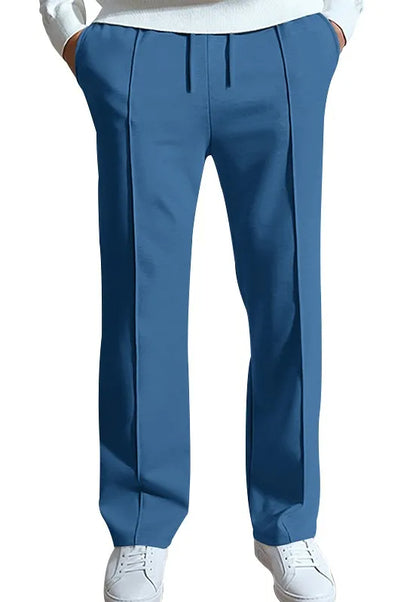 Men's Casual Solid Color Loose Tight Straight Pants