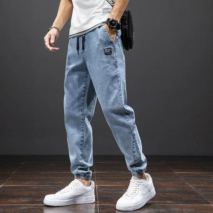 Summer Streetwear Denim Jogger Pants