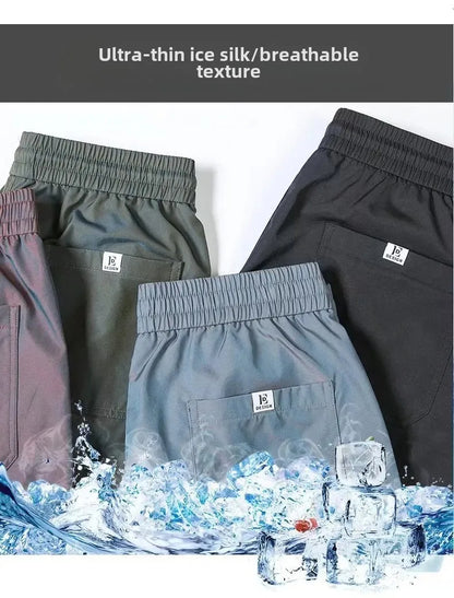 Men's Summer Lightweight Ice Silk Casual Pants