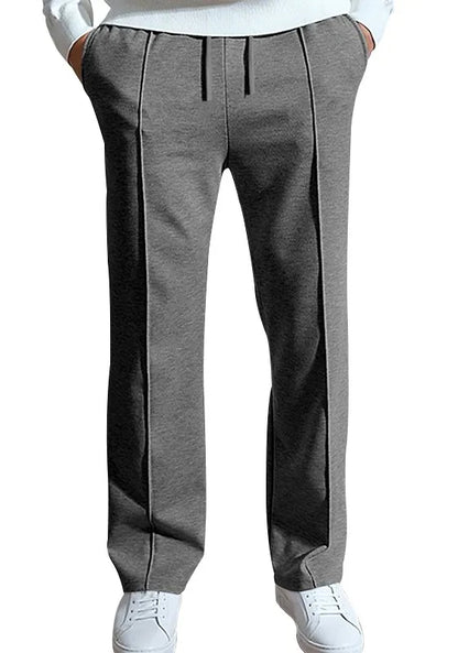 Men's Casual Solid Color Loose Tight Straight Pants