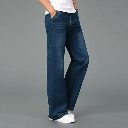 Mens Flared Boot Cut Denim Jeans