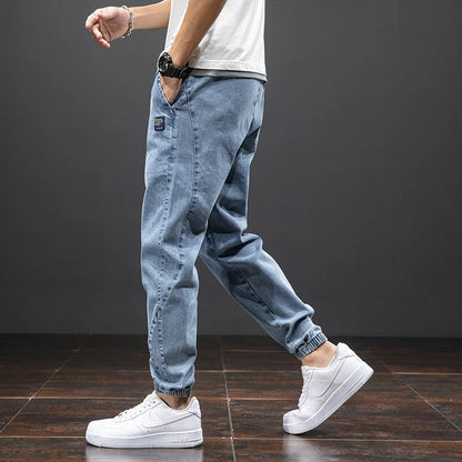 Summer Streetwear Denim Jogger Pants