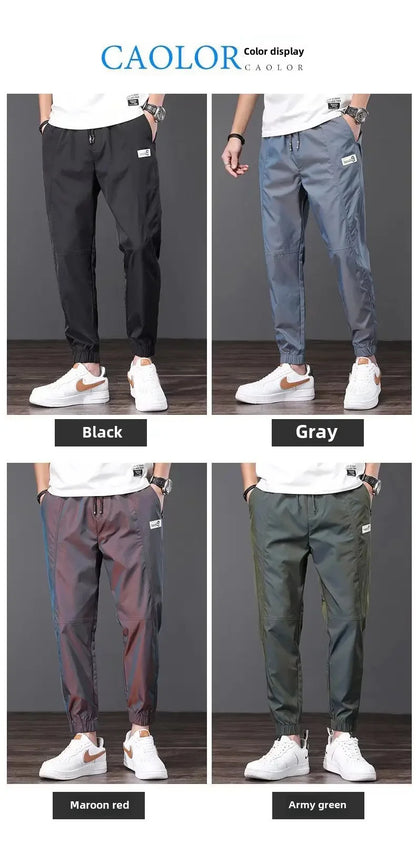 Men's Summer Lightweight Ice Silk Casual Pants