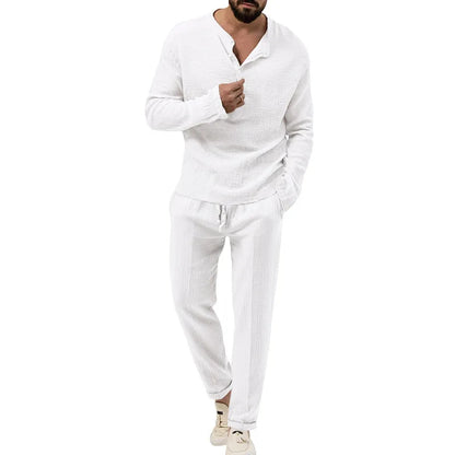 Beach Wind Bubble Cloth Breathable Short Sleeve Outdoor Men's Suit