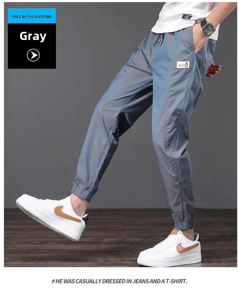 Men's Summer Lightweight Ice Silk Casual Pants