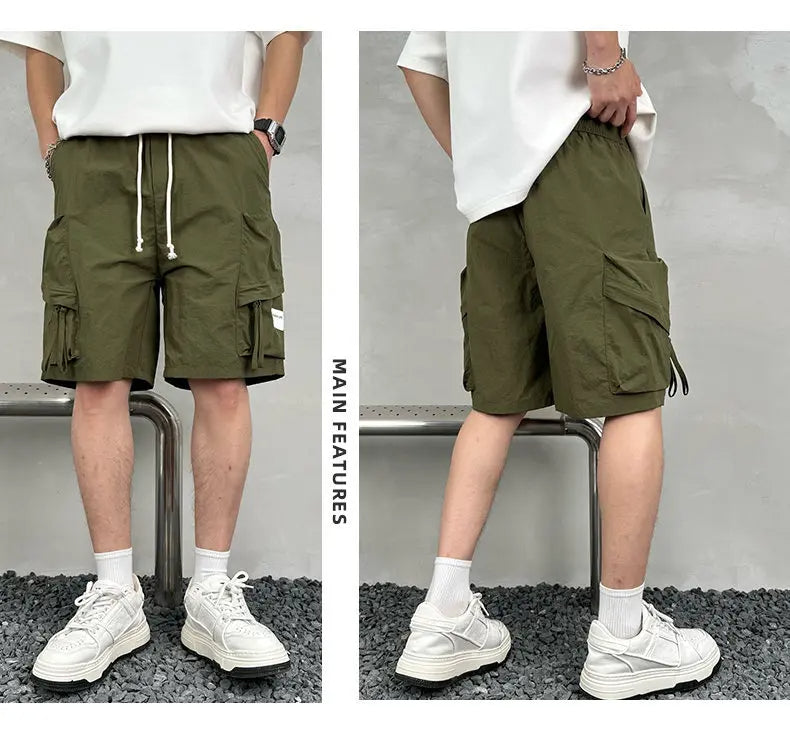 Summer Men's Multi Pocket Cargo Shorts Streetwear