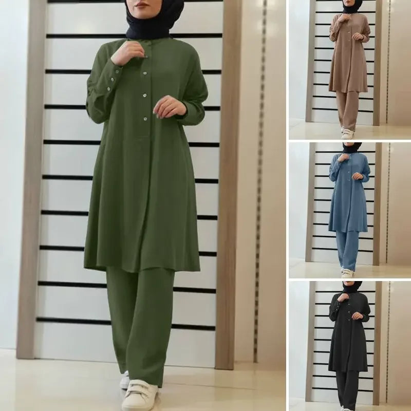 Womens Outifits Fashion Casual Loose Islamic Dress