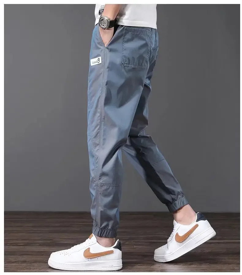 Men's Summer Lightweight Ice Silk Casual Pants