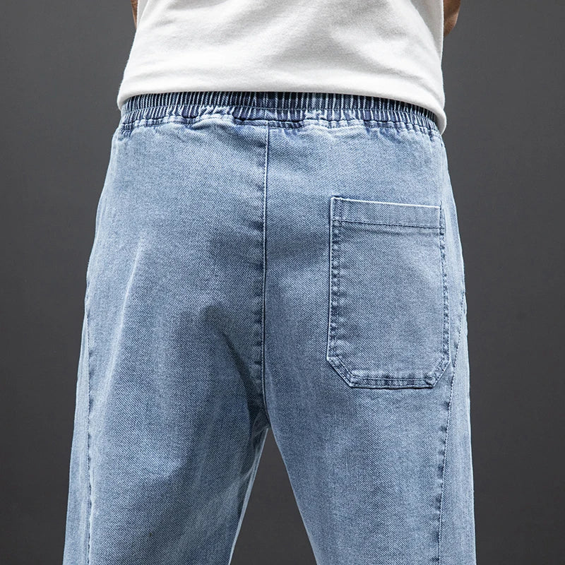 Summer Streetwear Denim Jogger Pants