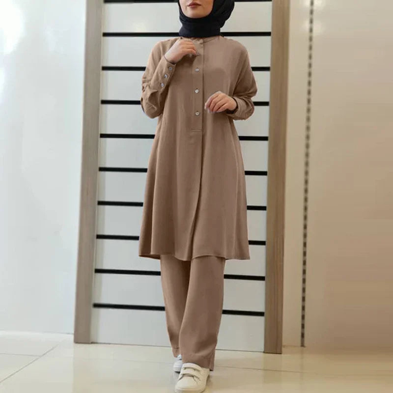 Womens Outifits Fashion Casual Loose Islamic Dress