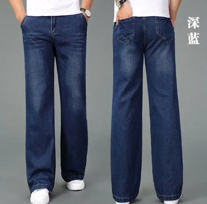 Mens Flared Boot Cut Denim Jeans